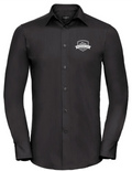 Men´s L/S Poly-Cotton Easy Care Tailored Poplin Shirt - Schwarz
