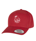 5-Panel Curved Classic Snapback - Rot