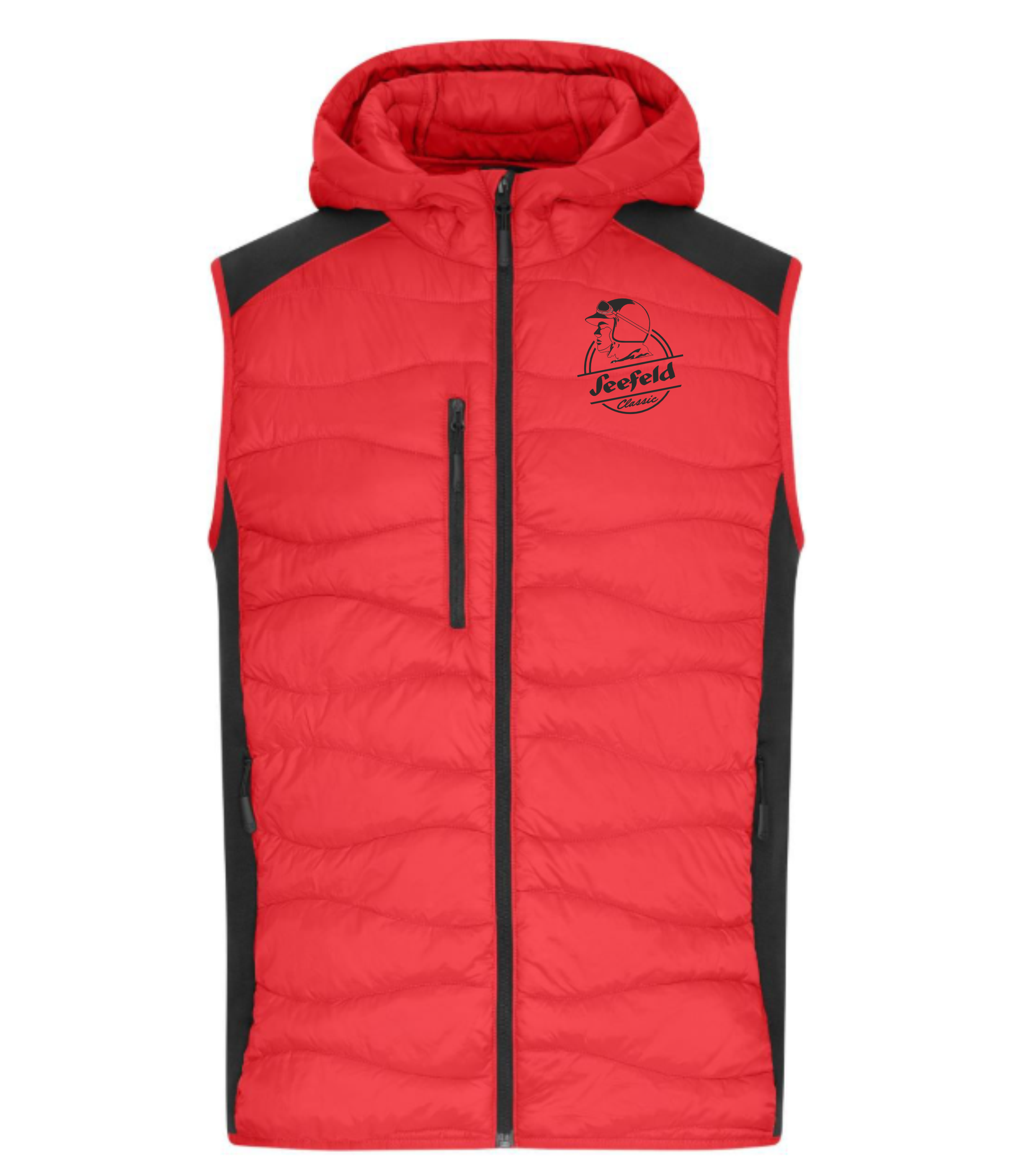 Herren Stretch Fleece Bodywarmer - Rot